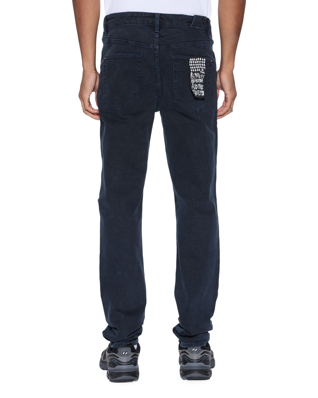 MENS CHITCH BLACK/BLUE DENIM JEANS