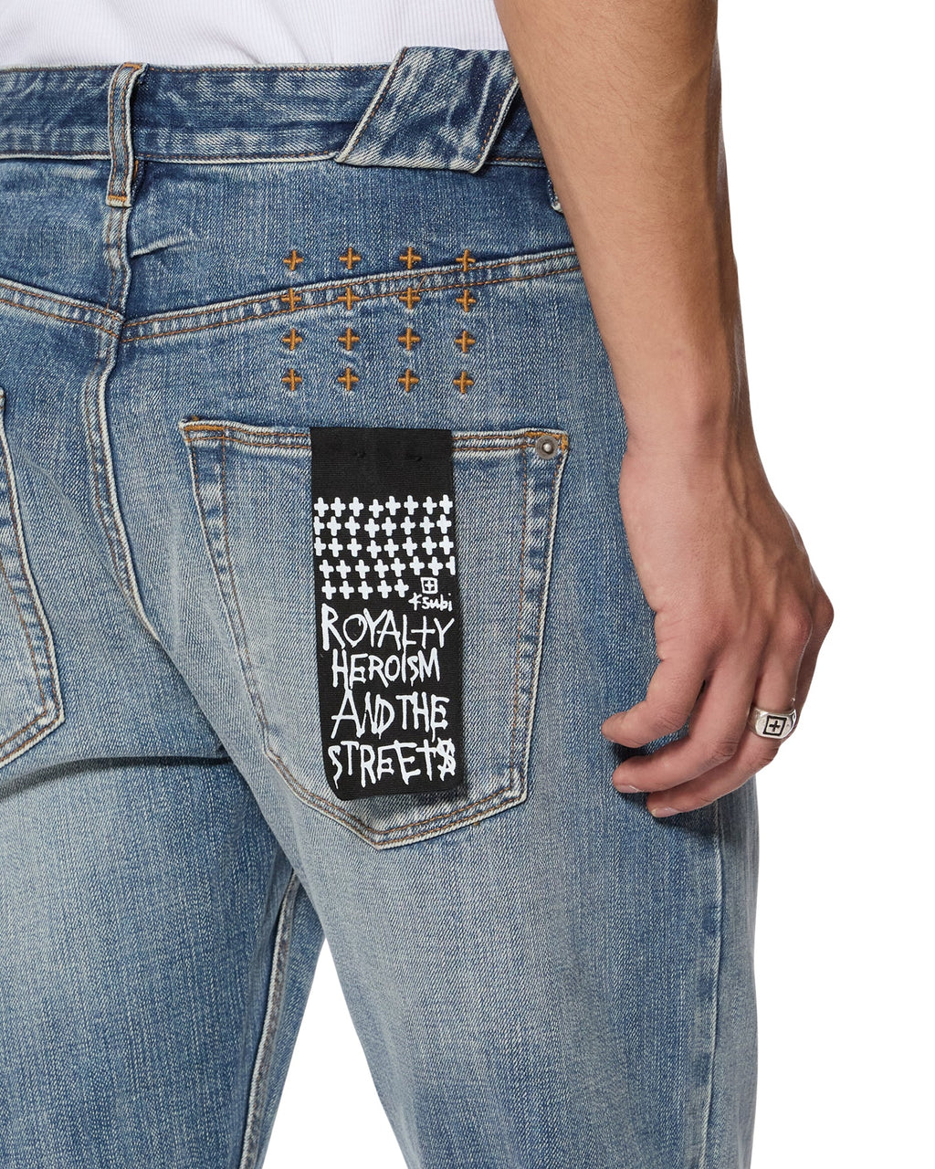 MENS CHITCH SELVEDGE BLUE MOON DENIM JEANS