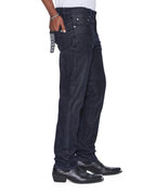 Mens Chitch Petrified Flock Slim Denim Jeans - Navy