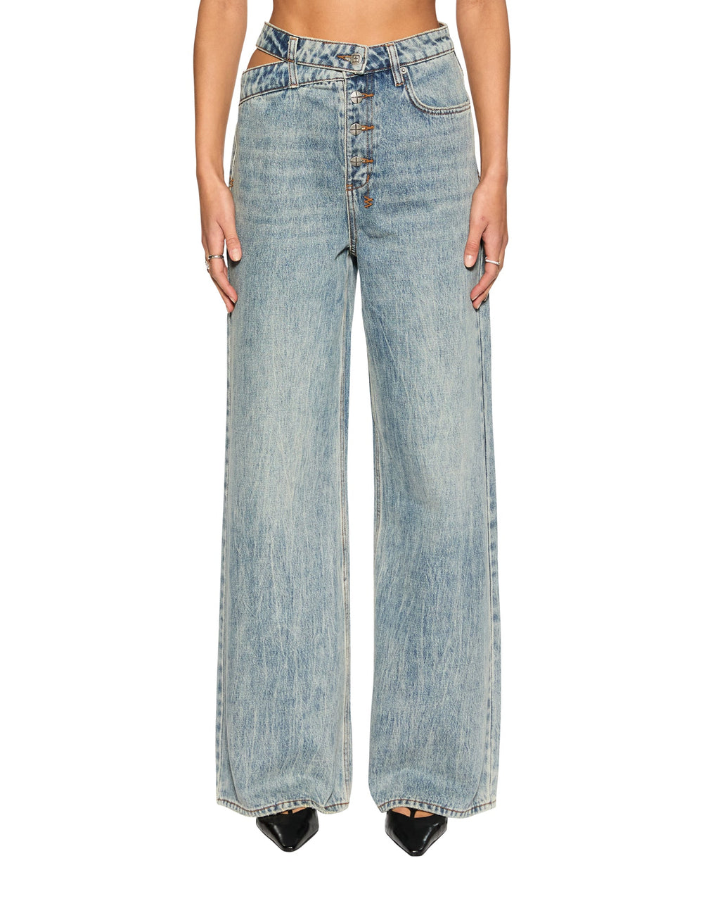 WOMENS DETACHED JEAN YOUTH DENIM JEANS