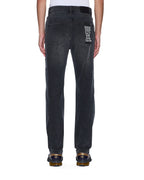 MENS HAZLOW 3RD DEGREE BLACK DENIM JEANS