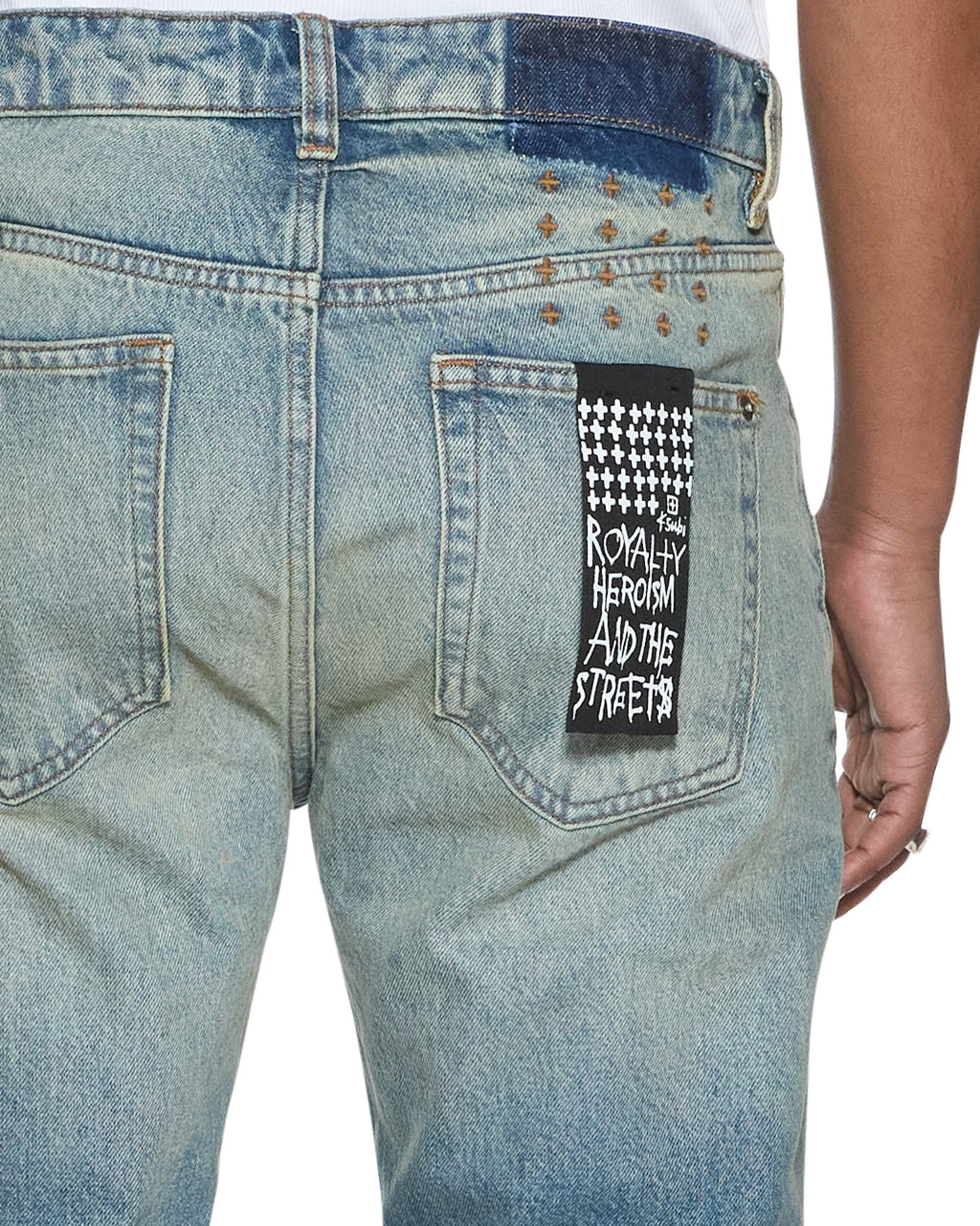 MENS HAZLOW PORTLAND BLUE DENIM JEANS
