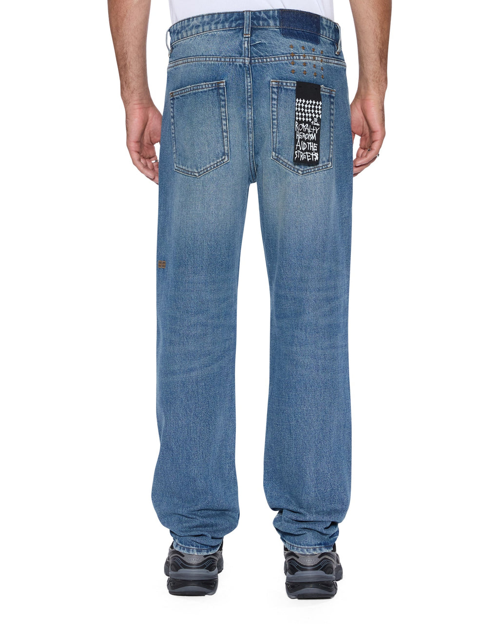MENS HAZLOW ROADHOUSE REPAIR DENIM JEANS