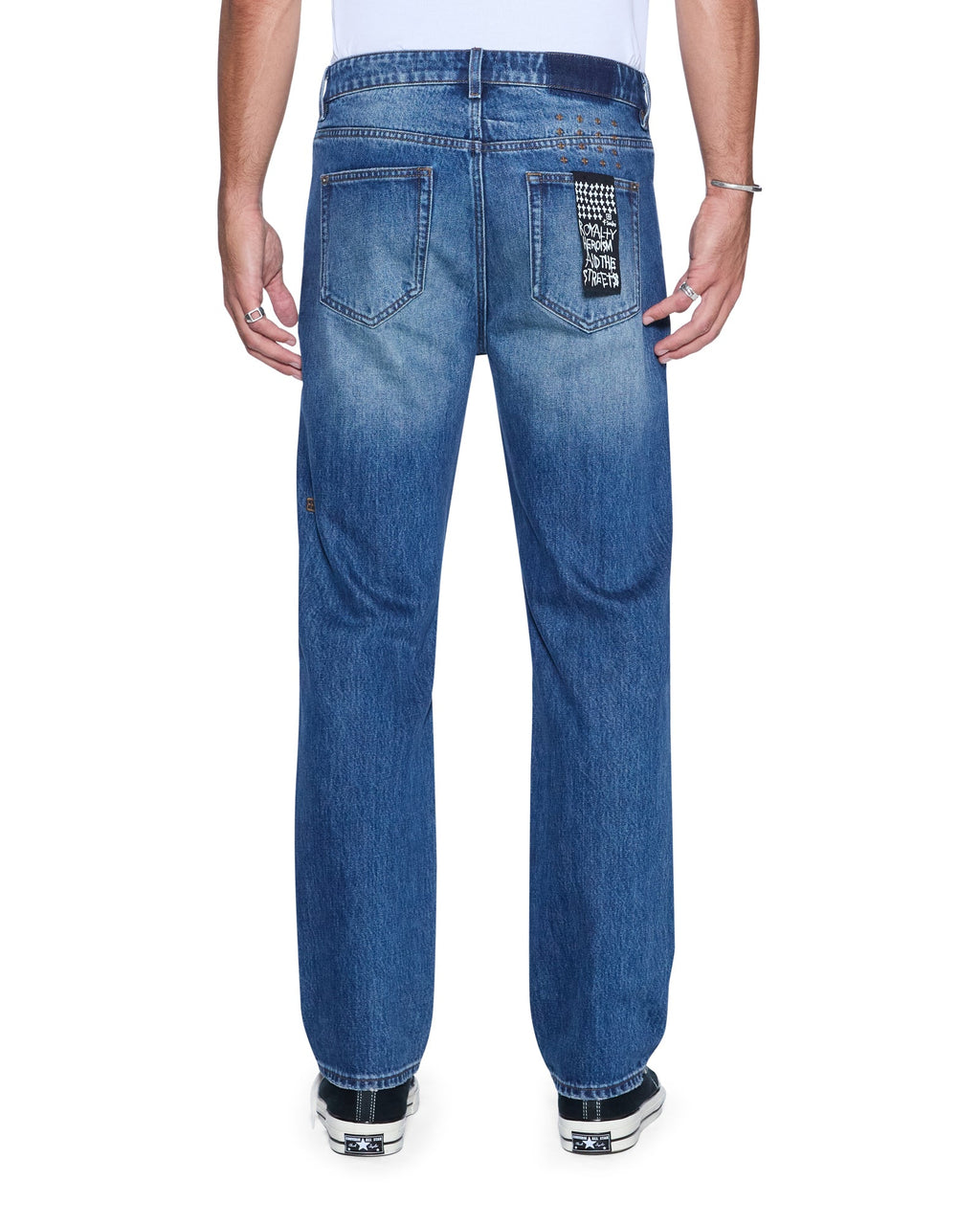 MENS HAZLOW VINTAGE BLUE DENIM JEANS