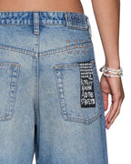WOMENS KSUPER JEAN PAINTER BLUE DENIM JEANS
