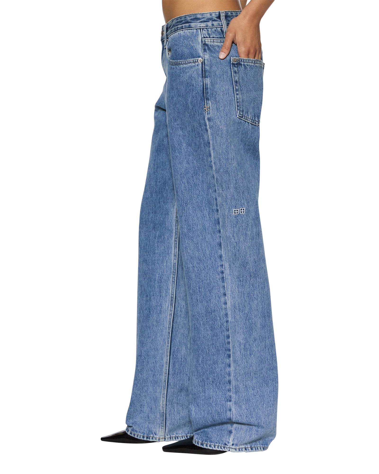 パンツ loose straight crash denim Womens Low Rider Heritage Baggy Denim Jeans | Ksubi ++