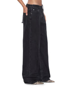 WOMENS LOW RIDER NOIR DENIM JEANS