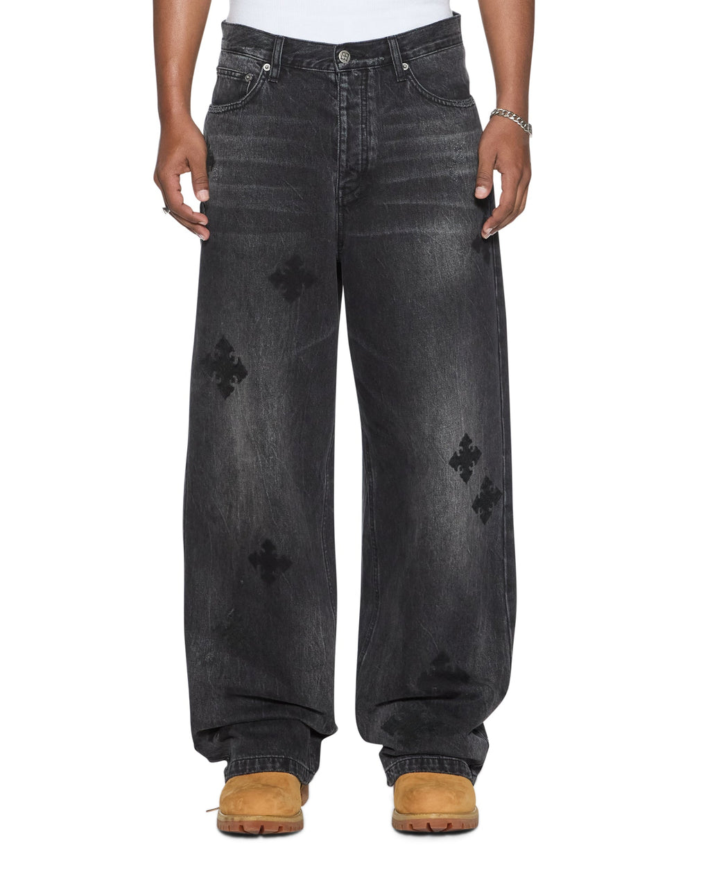 MENS MAXX BLAKK METAL KRAFTWERK DENIM JEANS