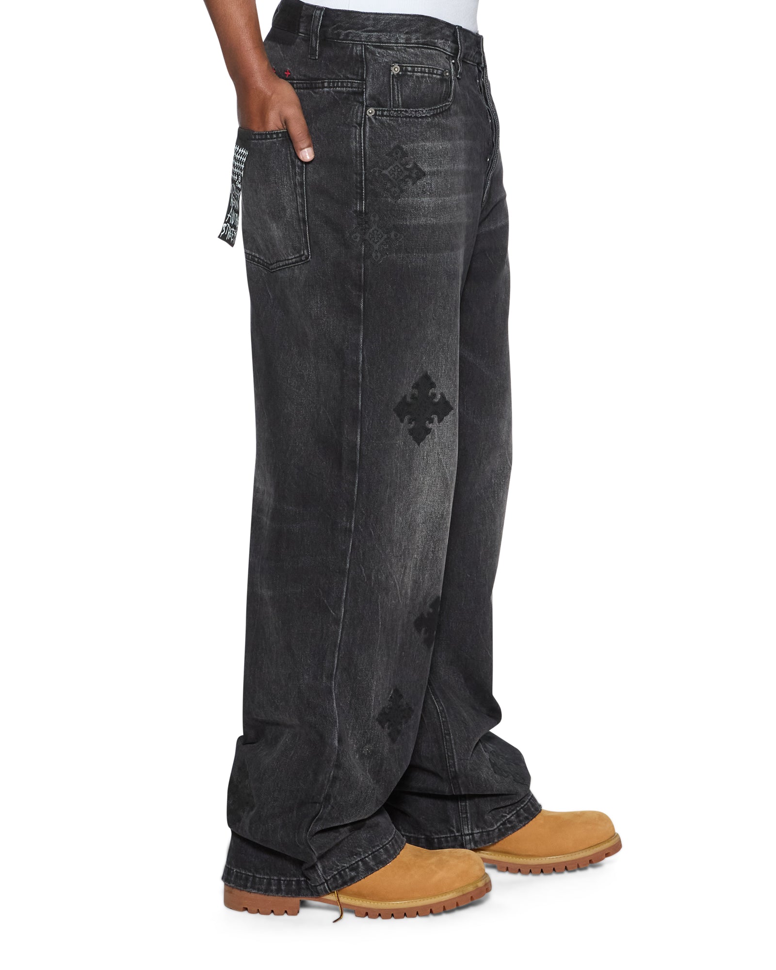 MENS MAXX BLAKK METAL KRAFTWERK DENIM JEANS