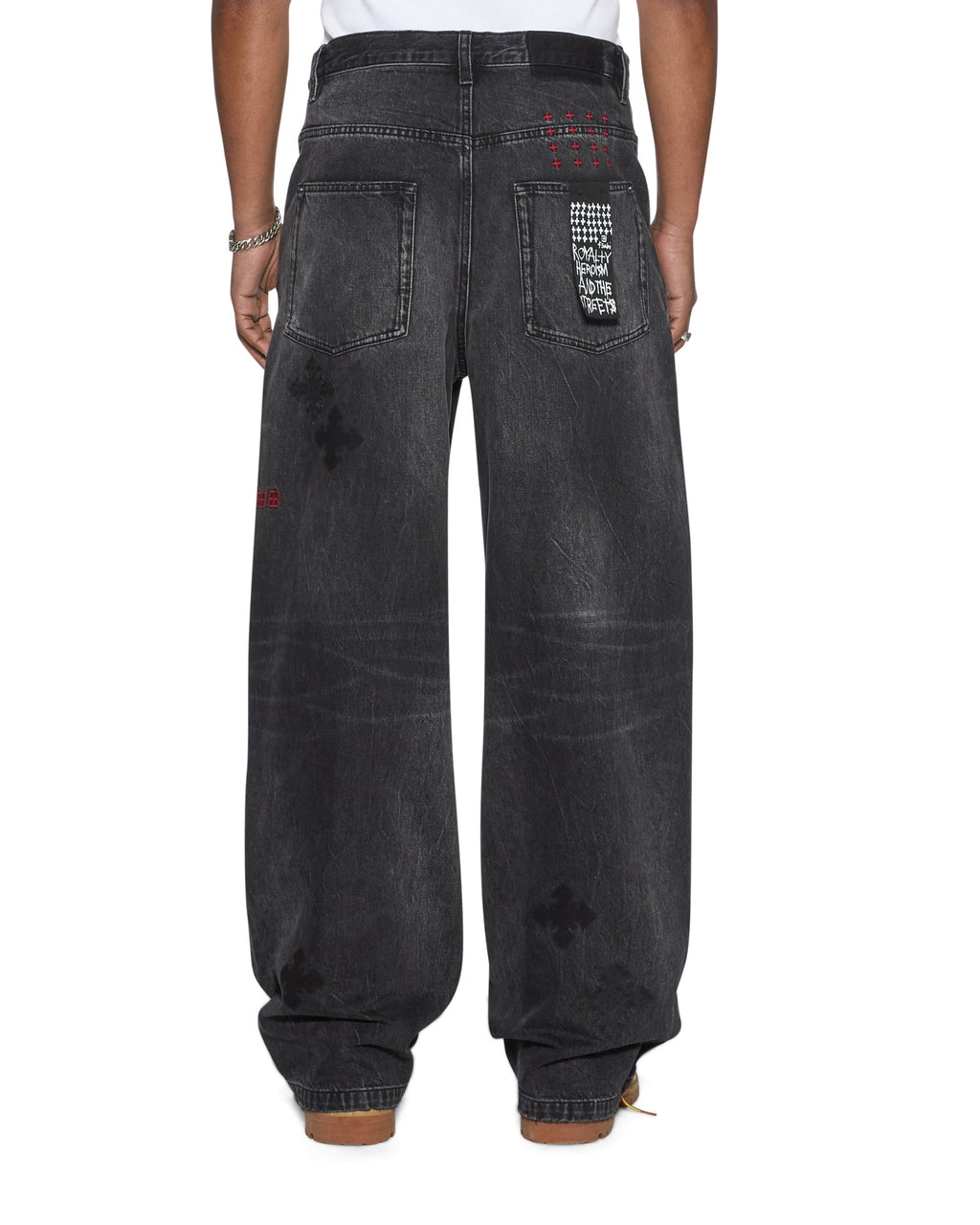 MENS MAXX BLAKK METAL KRAFTWERK DENIM JEANS