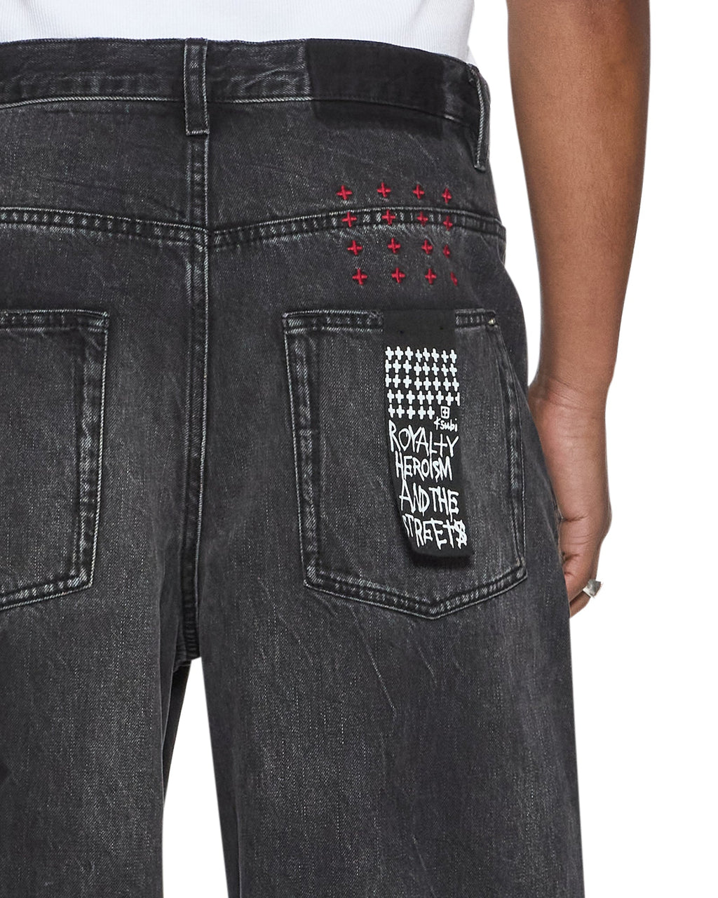 MENS MAXX BLAKK METAL KRAFTWERK DENIM JEANS