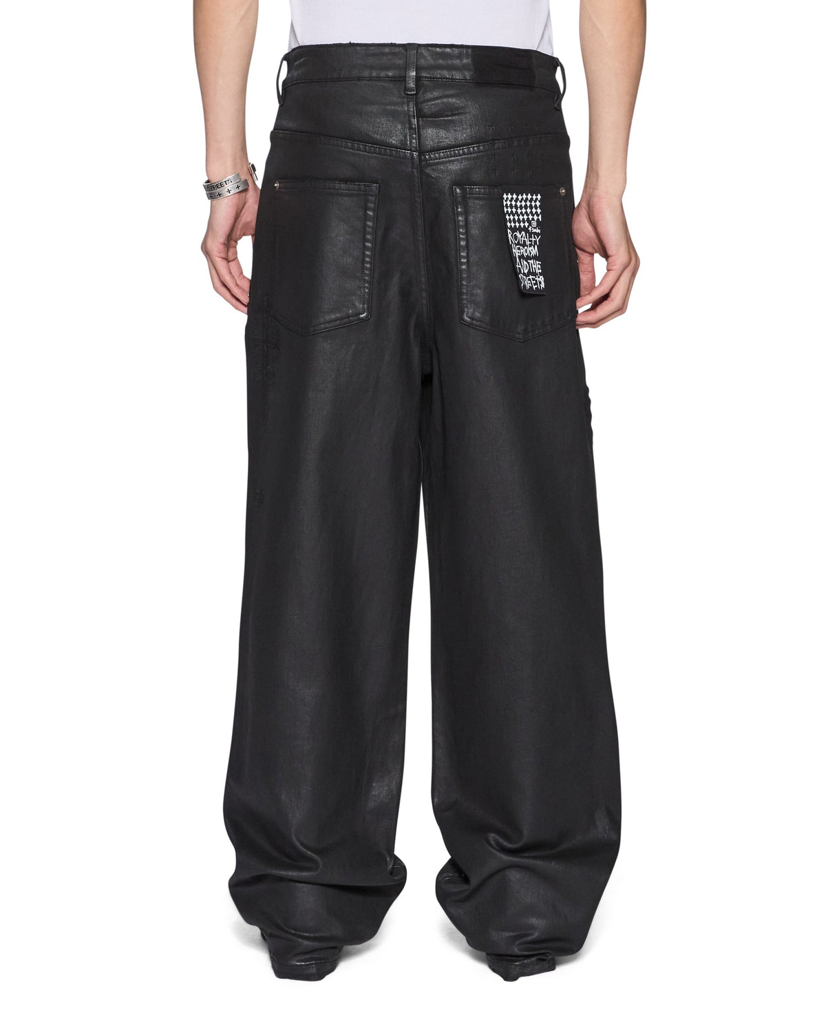 Mens Maxx Kaliba Backstage Black Baggy Denim Jeans - Black