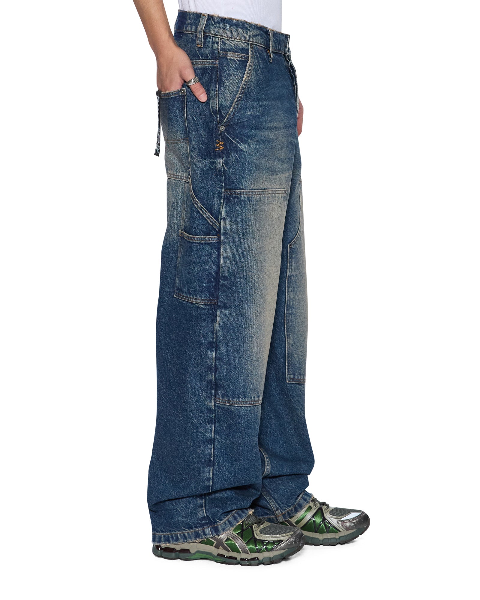 MENS  MAXX OPERATOR PANT RODEO BAGGY DENIM JEANS
