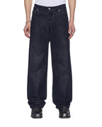 Mens Maxx Petrified Flock Relaxed Denim Jeans - Navy