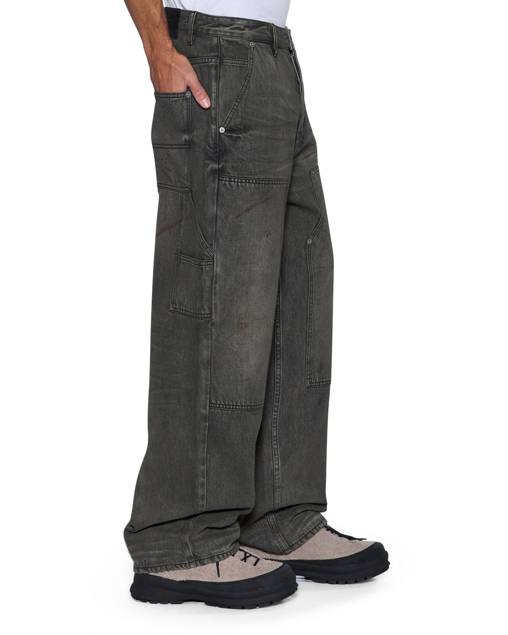 MENS MAXX OPERATOR MEKANIK GREY DENIM JEANS