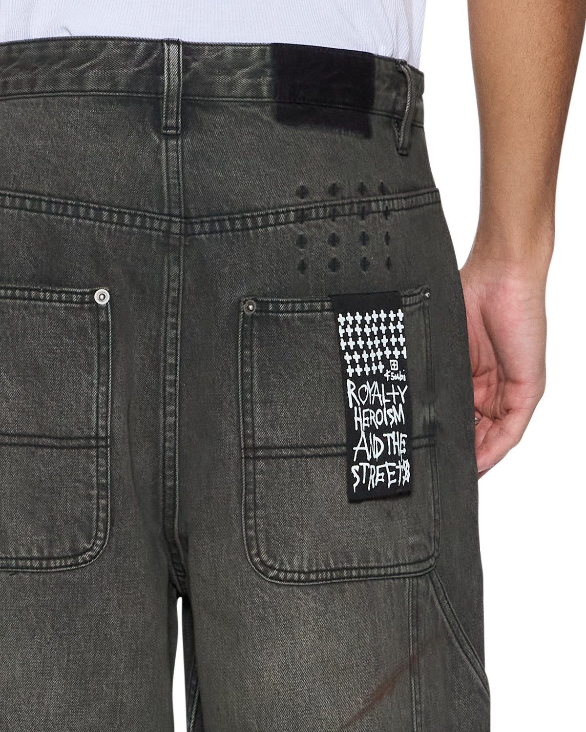 MENS MAXX OPERATOR MEKANIK GREY DENIM JEANS
