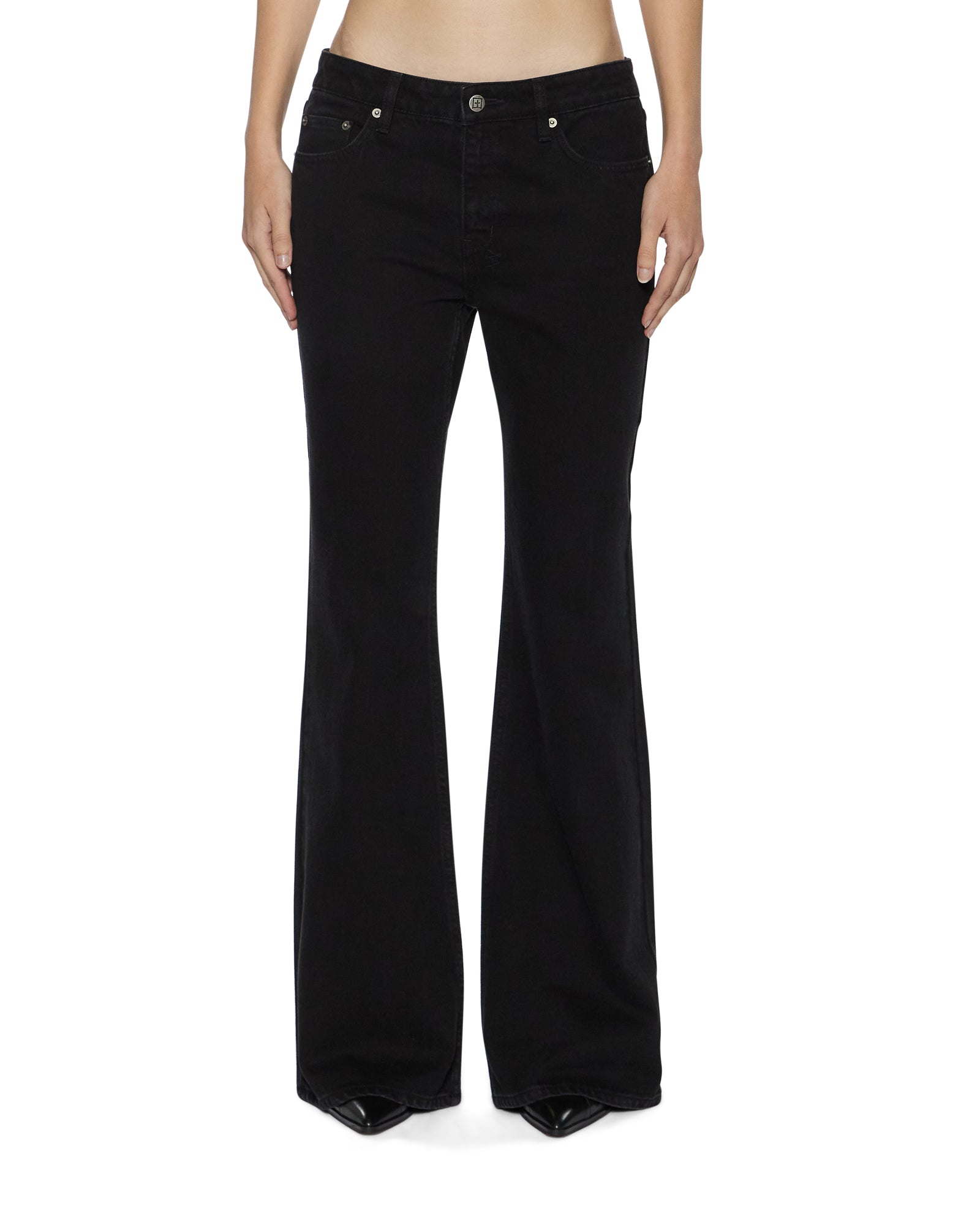 WOMENS  SOHO LO JET BLACK BOOTCUT DENIM JEANS