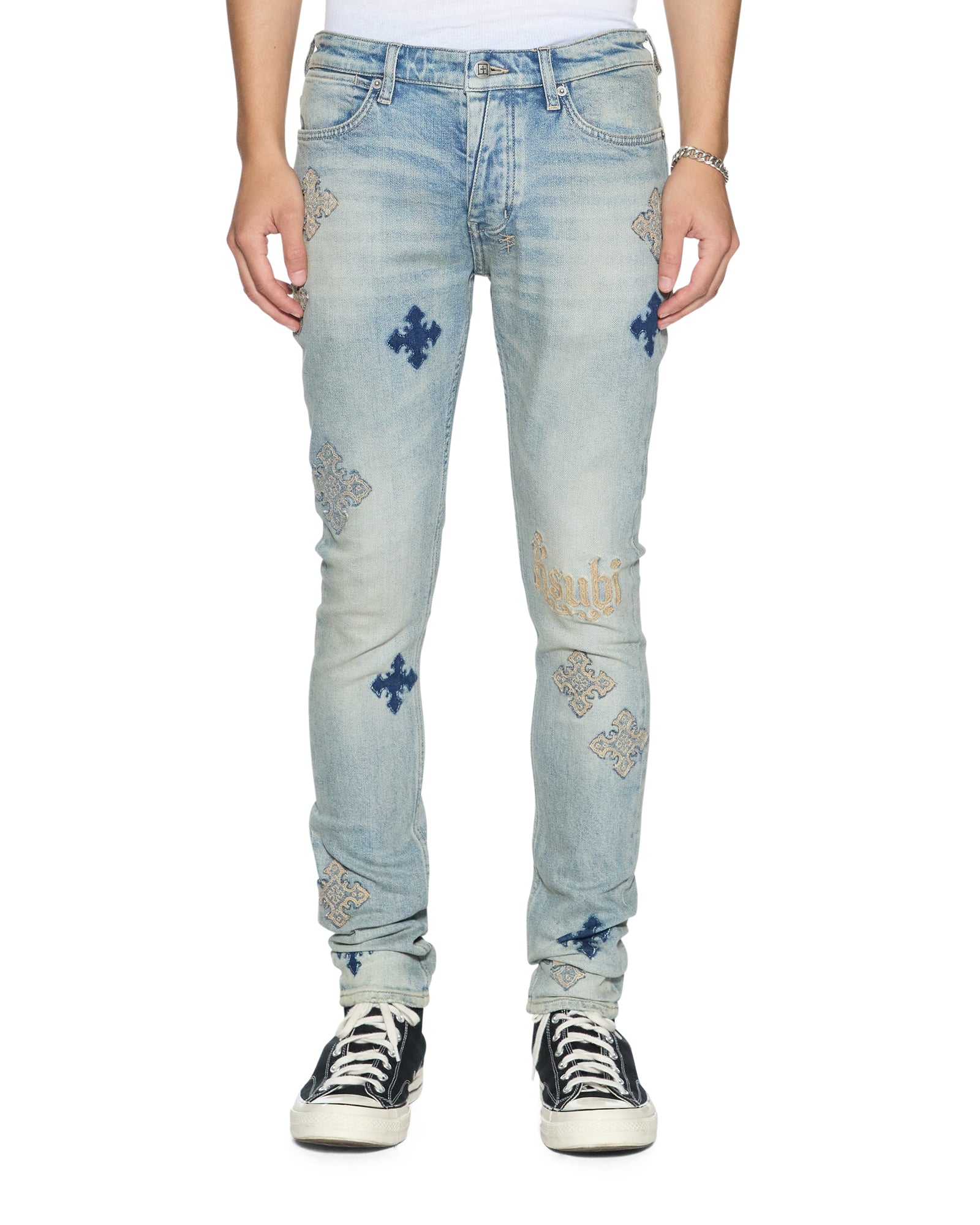 Mens Van Winkle Astral Paise Skinny Denim Jeans | Ksubi ++