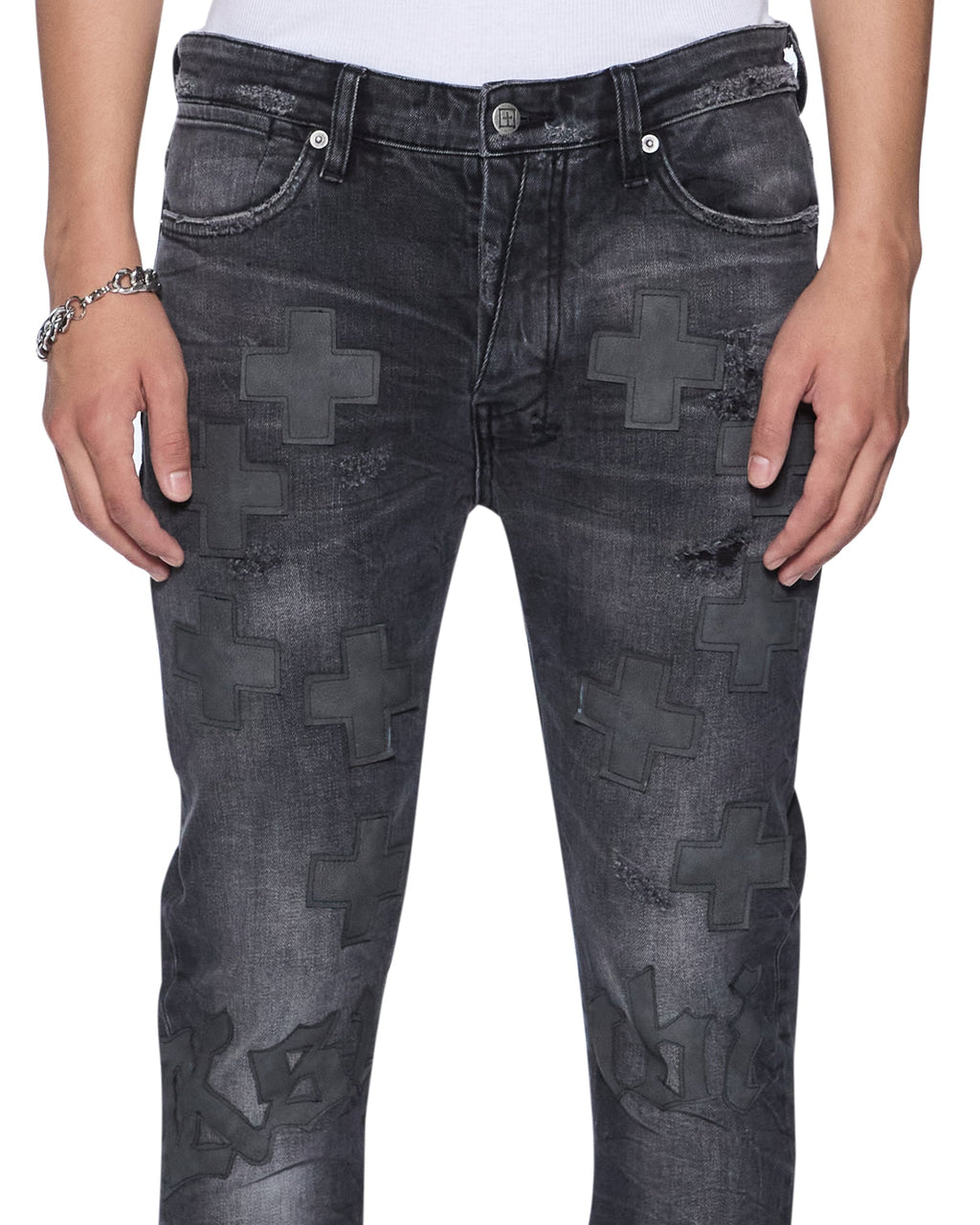 MENS VAN WINKLE BLAKK METAL IDOLS DENIM JEANS