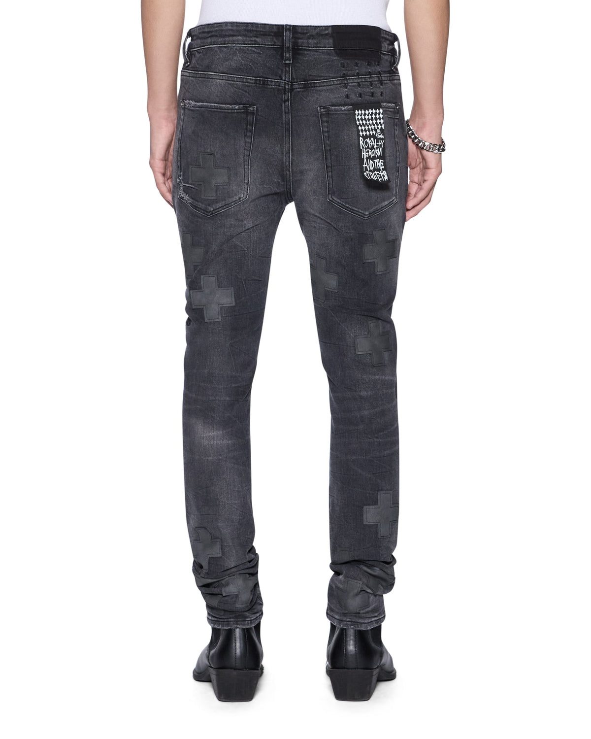 MENS VAN WINKLE BLAKK METAL IDOLS DENIM JEANS