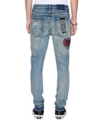MENS VAN WINKLE BLEU MONDAY REPAIR DENIM JEANS
