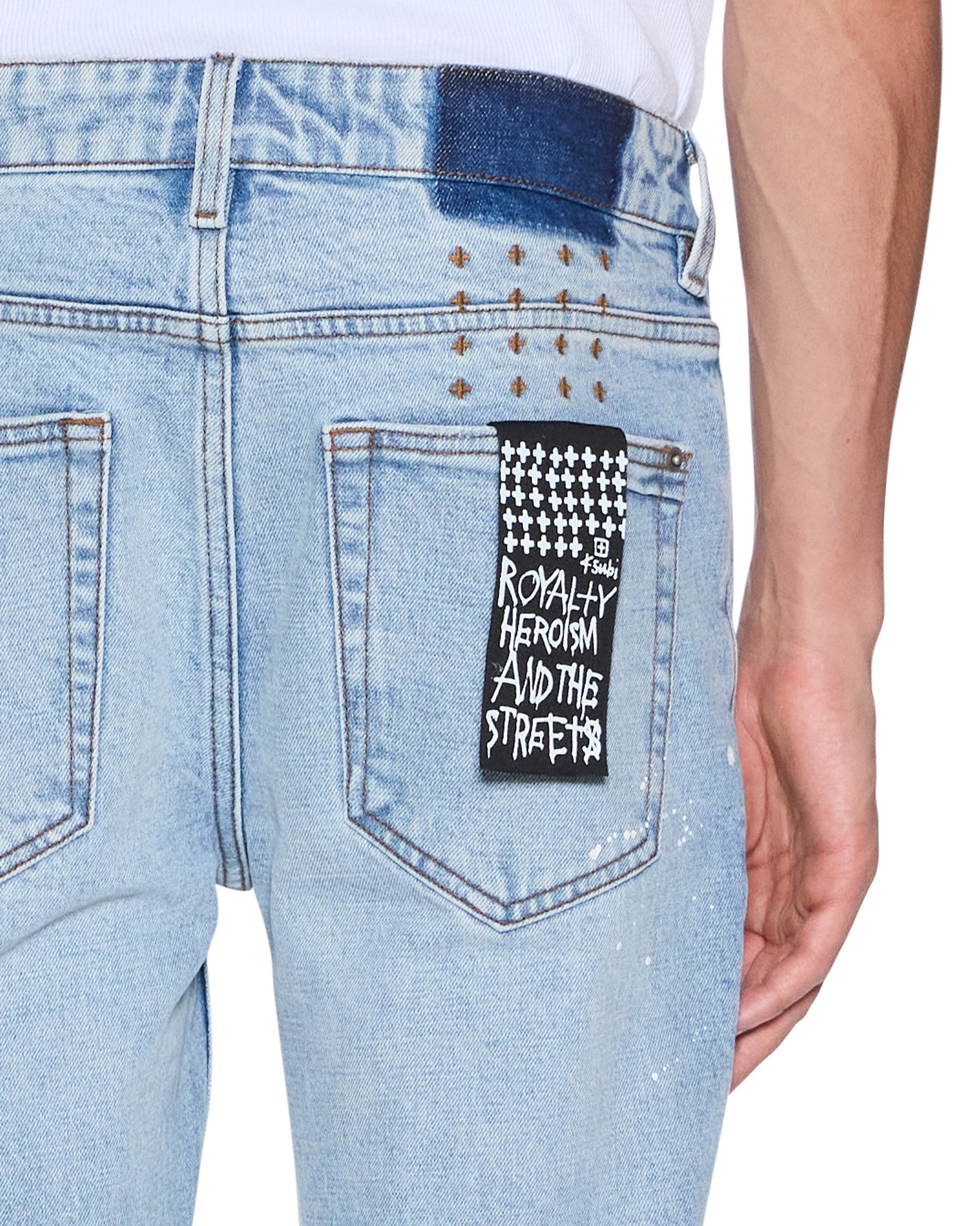 Mens Van Winkle Duke Blue Skinny Denim Jeans | Ksubi ++