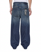 Mens Vorteks K-dip Blue Barrel Leg Denim Jeans - Denim