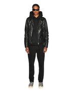 MENS WOLFGANG LAID BLACK DENIM JEANS
