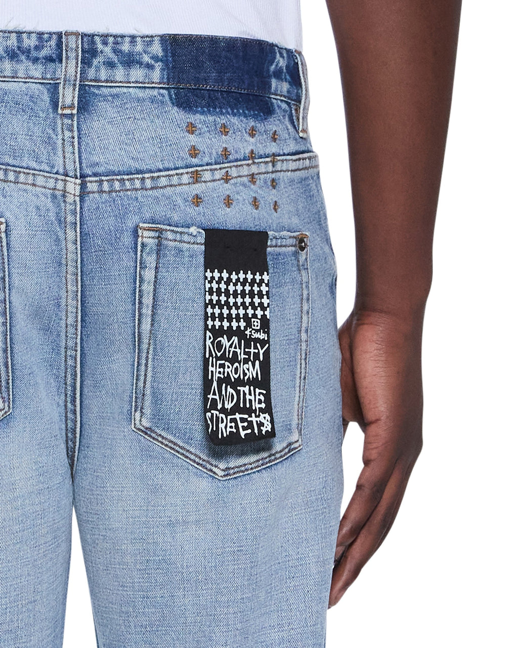 MENS HAZLOW DAKOTA BLUE DENIM JEANS
