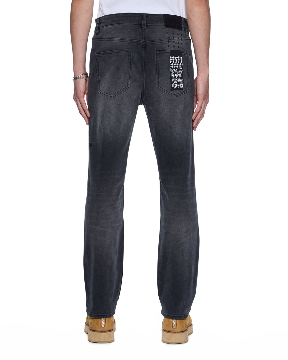 MENS HAZLOW POWDER GREY DENIM JEANS
