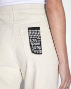 WOMENS BROOKLYN JEAN ECRU DENIM JEANS