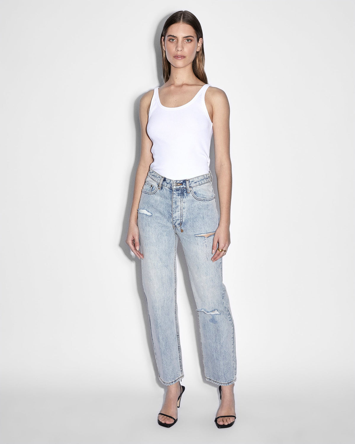 WOMENS BROOKLYN JEAN SKREAM TRASHED DENIM JEANS