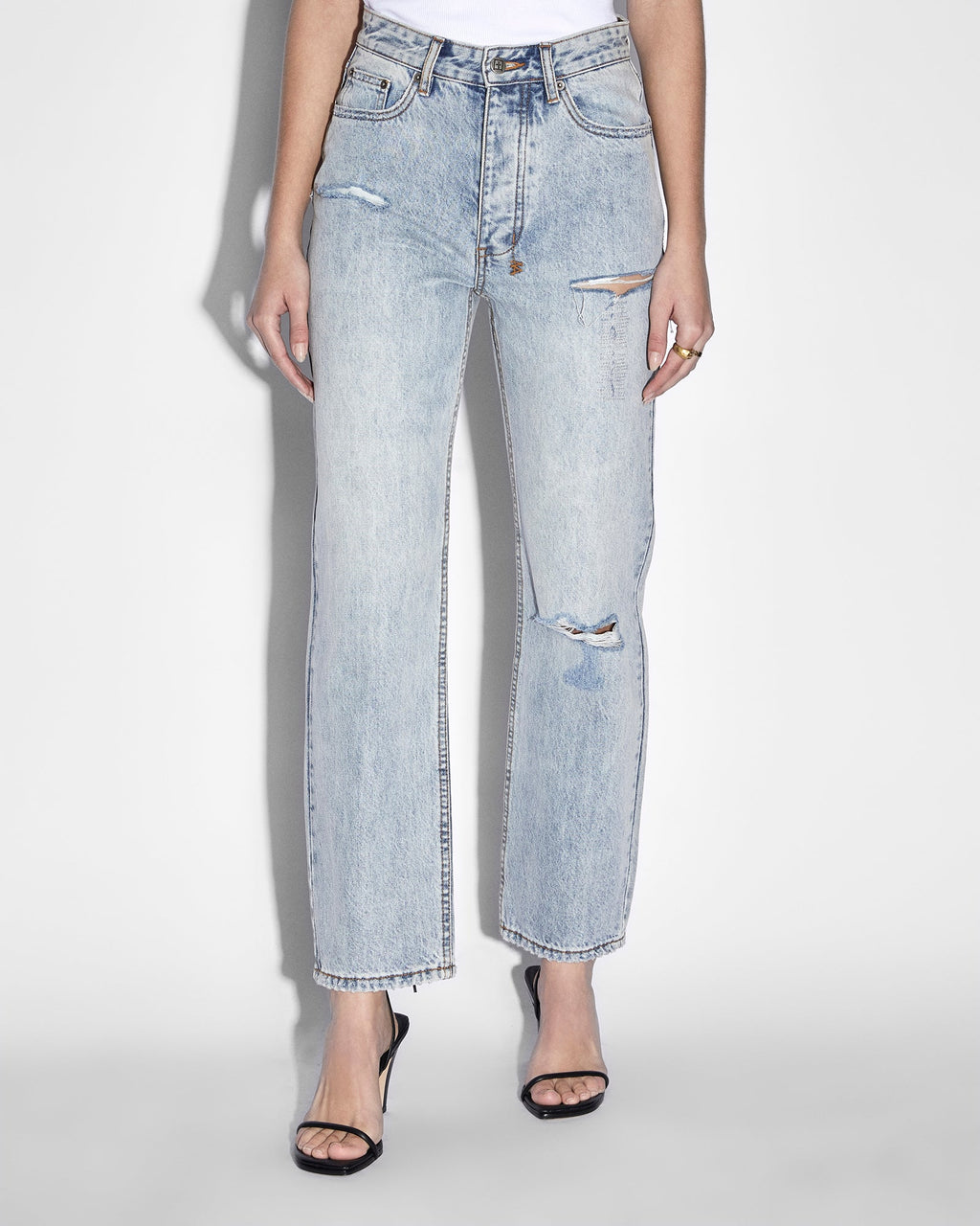 WOMENS BROOKLYN JEAN SKREAM TRASHED DENIM JEANS