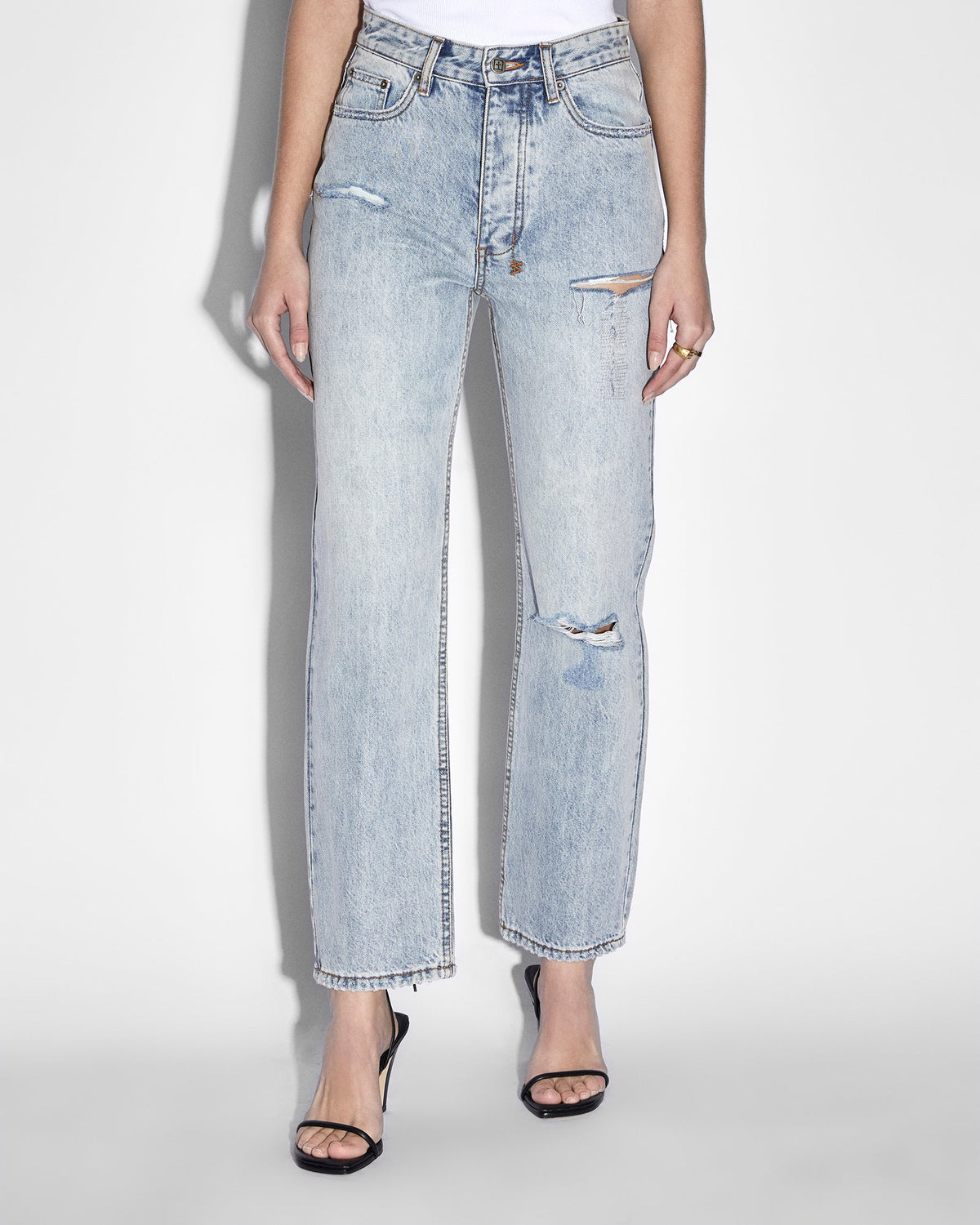 WOMENS BROOKLYN JEAN SKREAM TRASHED DENIM JEANS