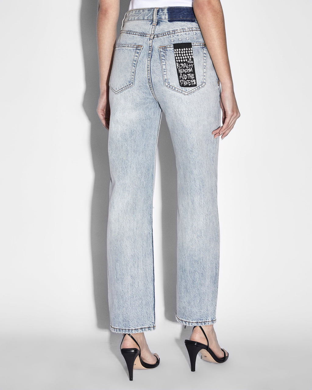WOMENS BROOKLYN JEAN SKREAM TRASHED DENIM JEANS