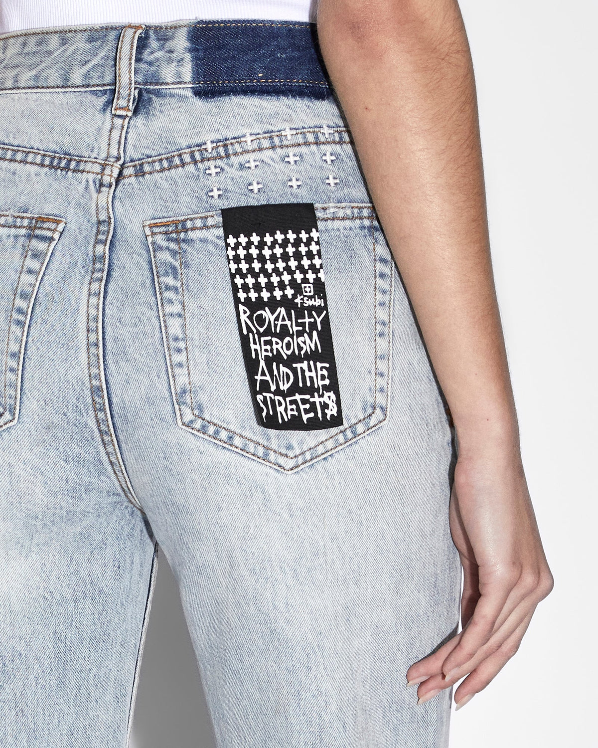 WOMENS BROOKLYN JEAN SKREAM TRASHED DENIM JEANS