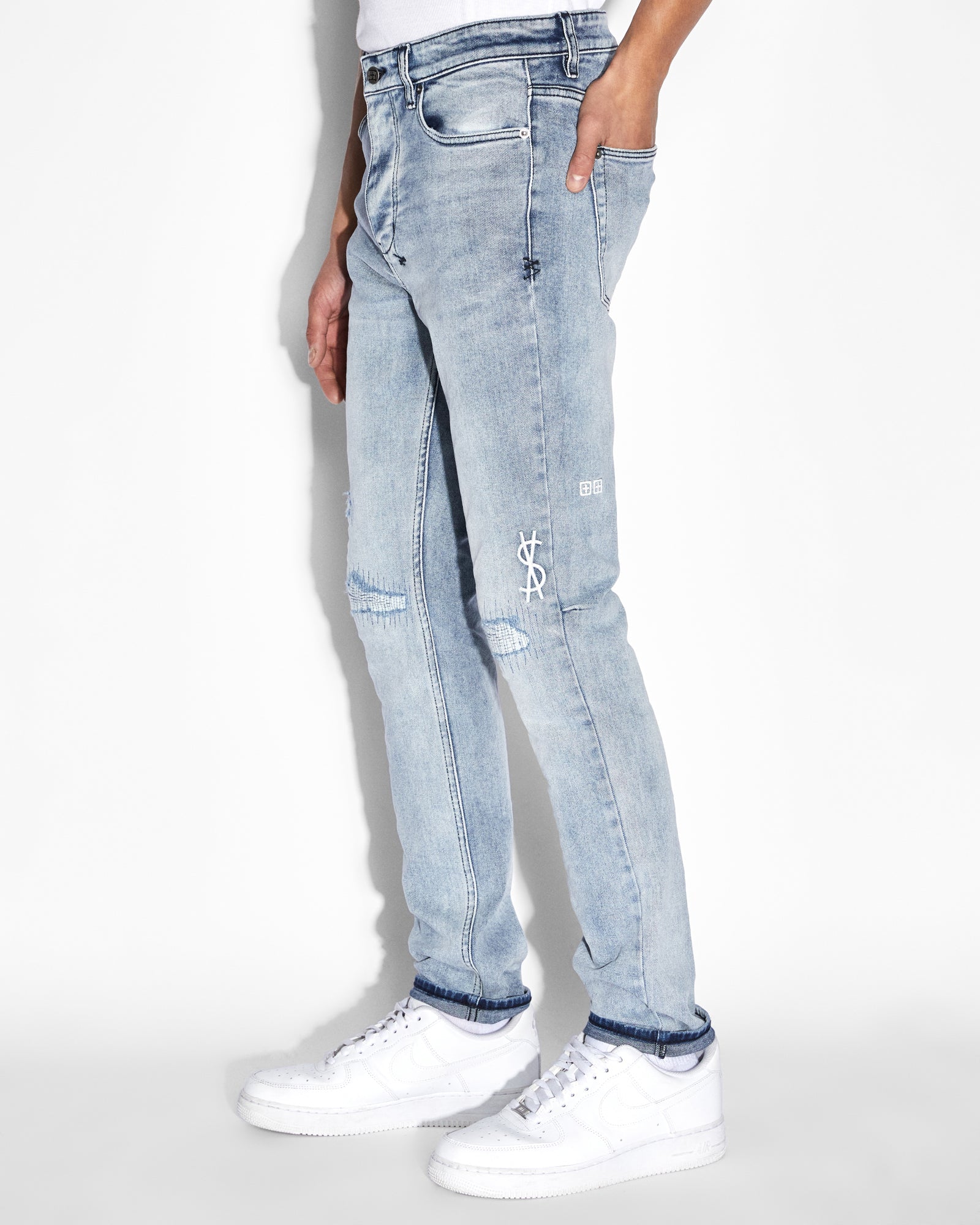 MENS  CHITCH PHILLY DOLLAR SLIM DENIM JEANS