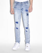Mens Van Winkle La Trashed Dreams Skinny Denim Jeans - Denim