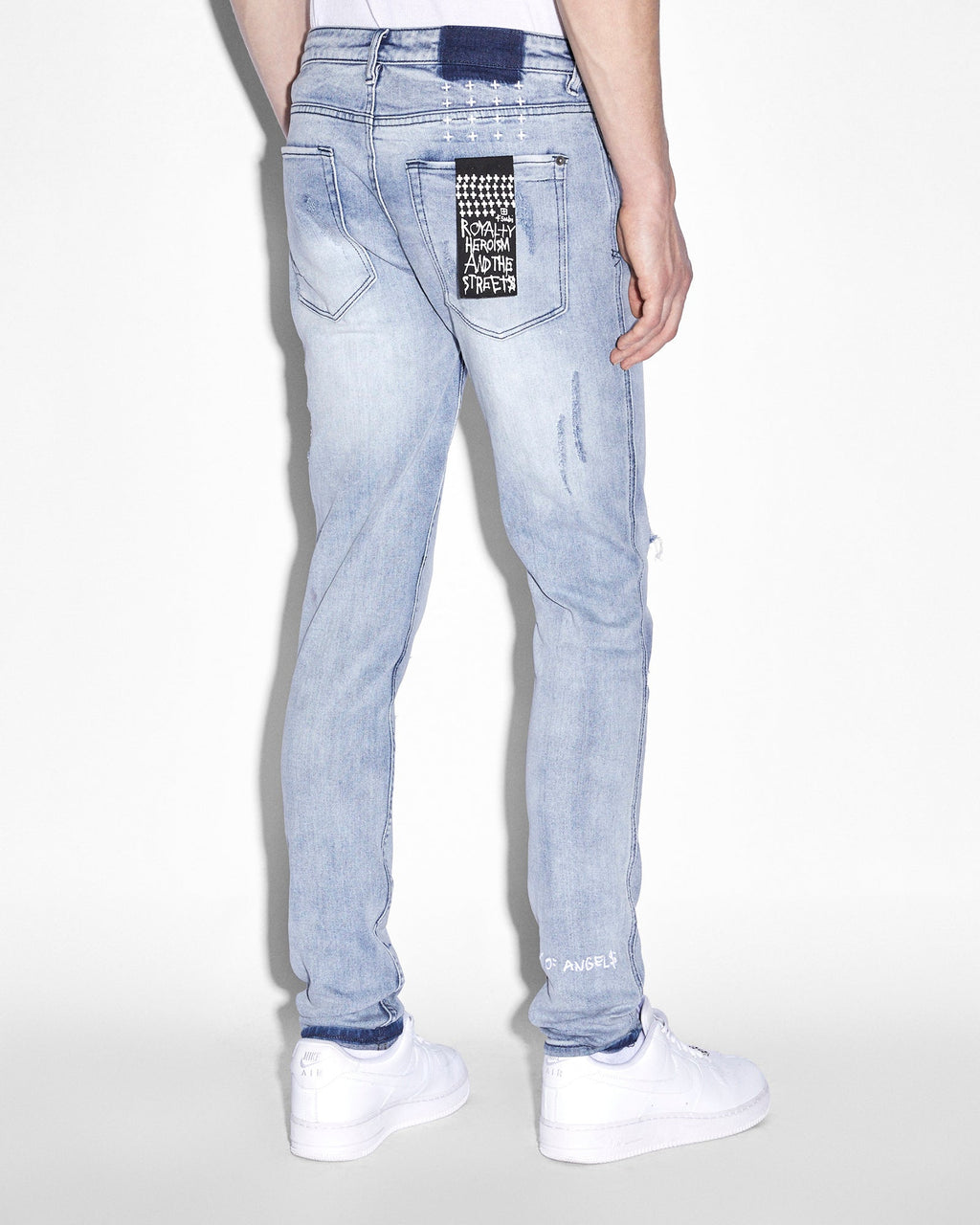 Mens Van Winkle La Trashed Dreams Skinny Denim Jeans - Denim