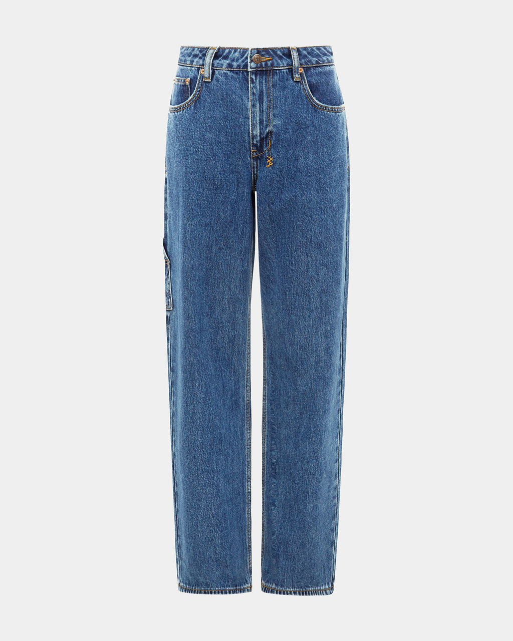 Womens Low Rider Carpenter Moody Baggy Denim Jeans - Denim