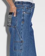 Womens Low Rider Carpenter Moody Baggy Denim Jeans - Denim