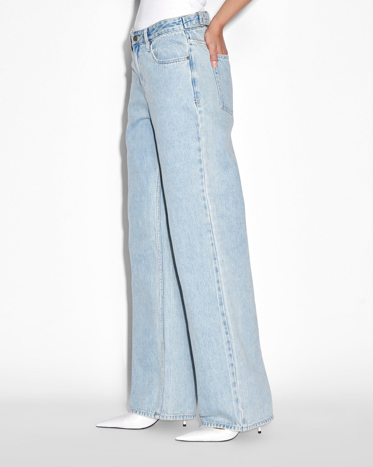 WOMENS LOW RIDER DOVE DENIM JEANS