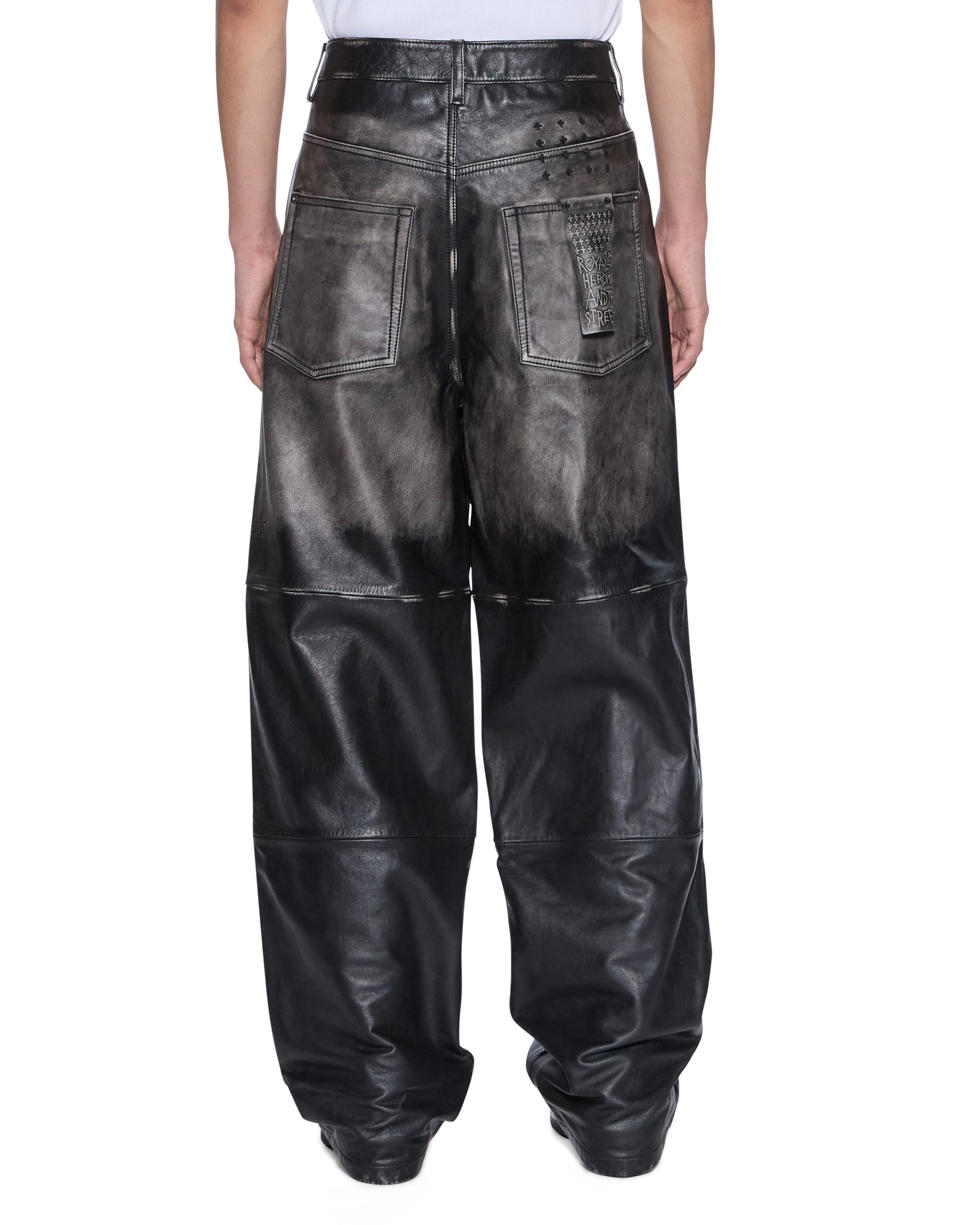 MENS  BLACKJACK MAXX PANT AGED BLACK RELAXED DENIM JEANS