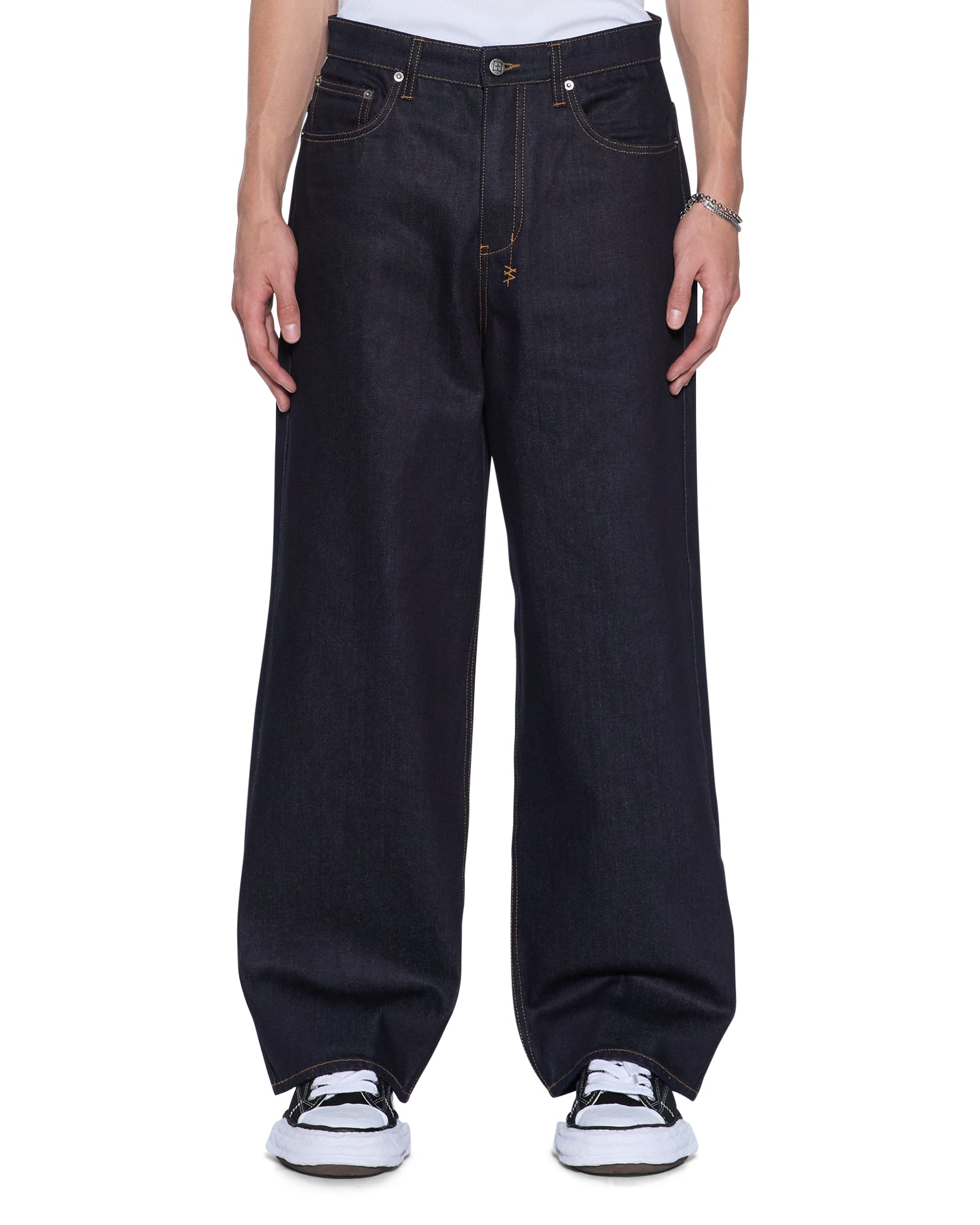 MENS  MAXX RAW BLUE BAGGY DENIM JEANS