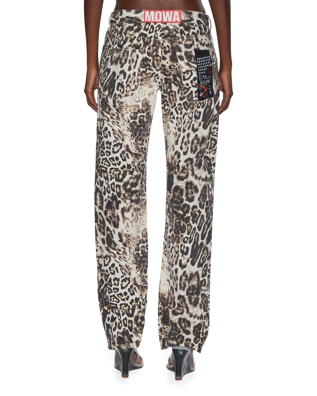 MENS MOWALOLA ANTI K CHEETAH DENIM JEANS