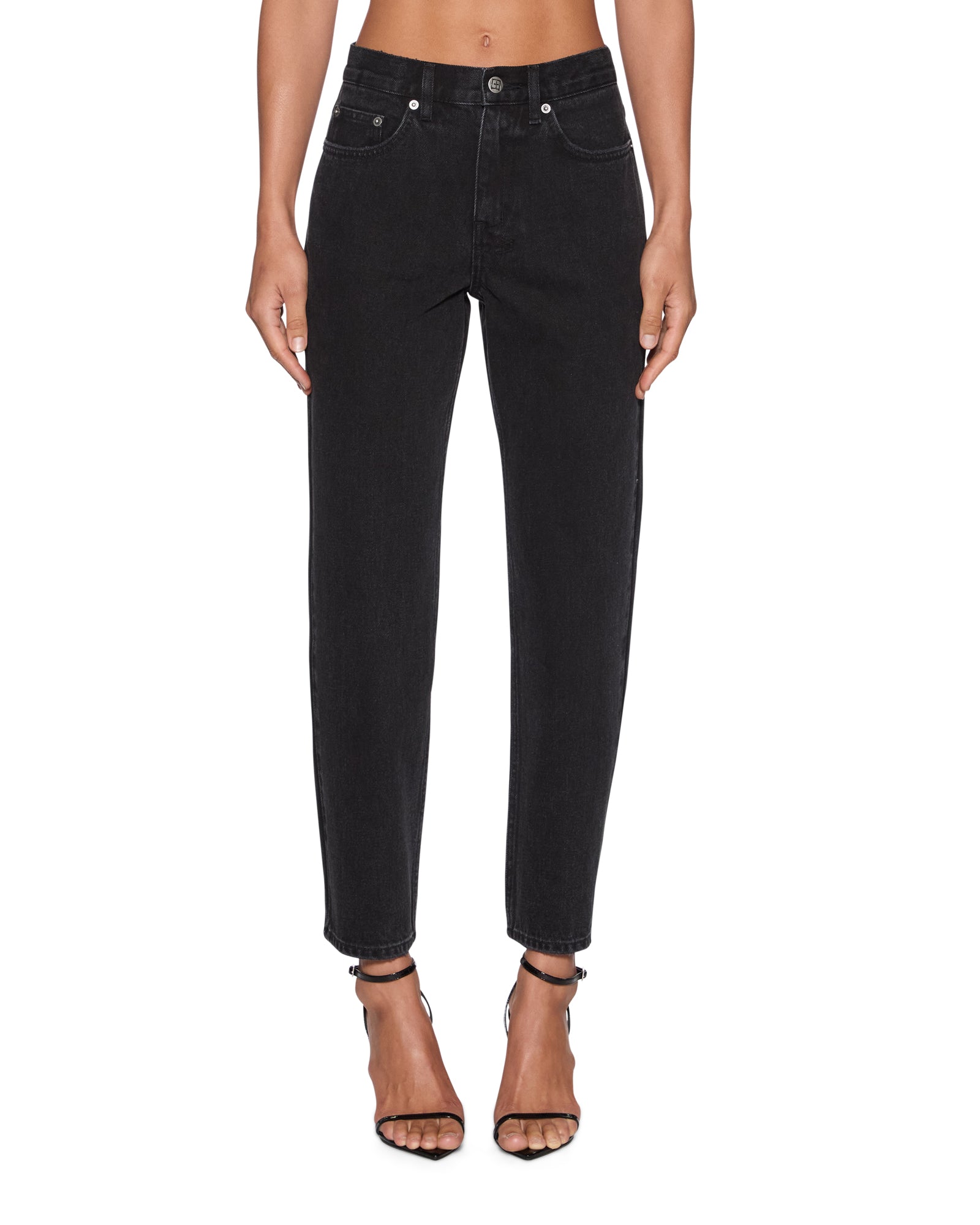 WOMENS PINUP CROP JEAN NOIR DENIM JEANS