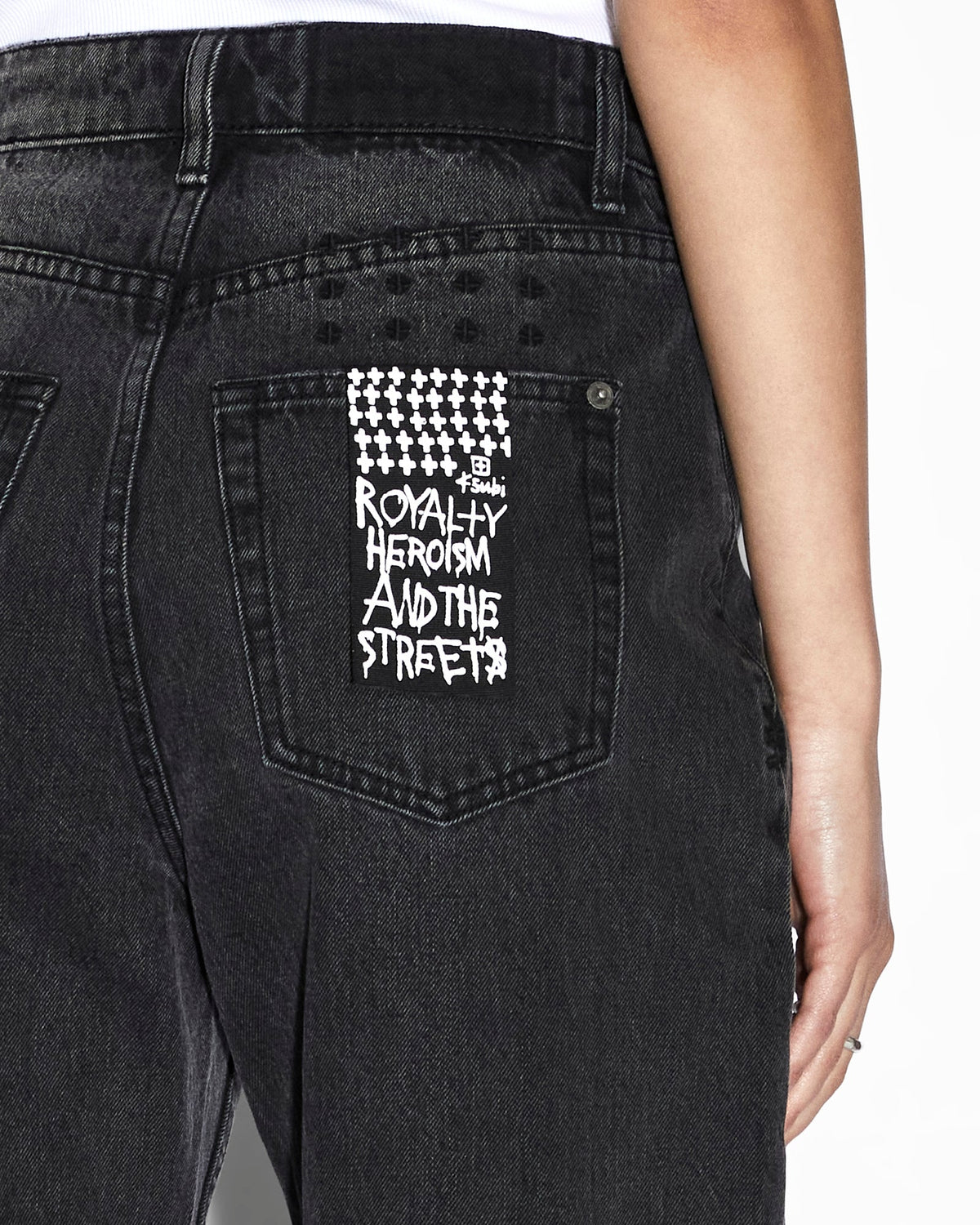 Womens Playback Onyx Straight Denim Jeans - Black