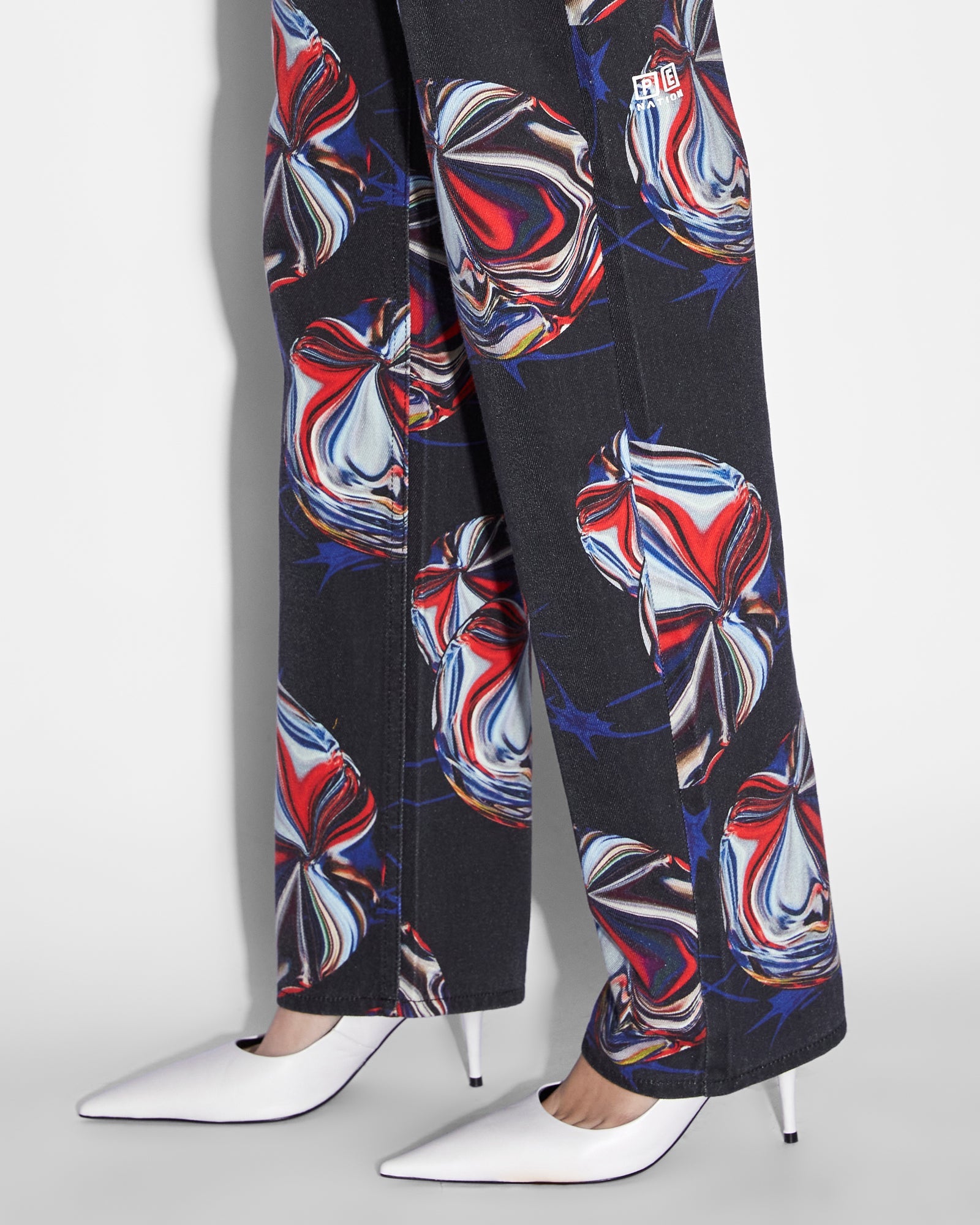 WOMENS  KSUBI X P.E NATION PLAYBACK WARPED STRAIGHT DENIM JEANS