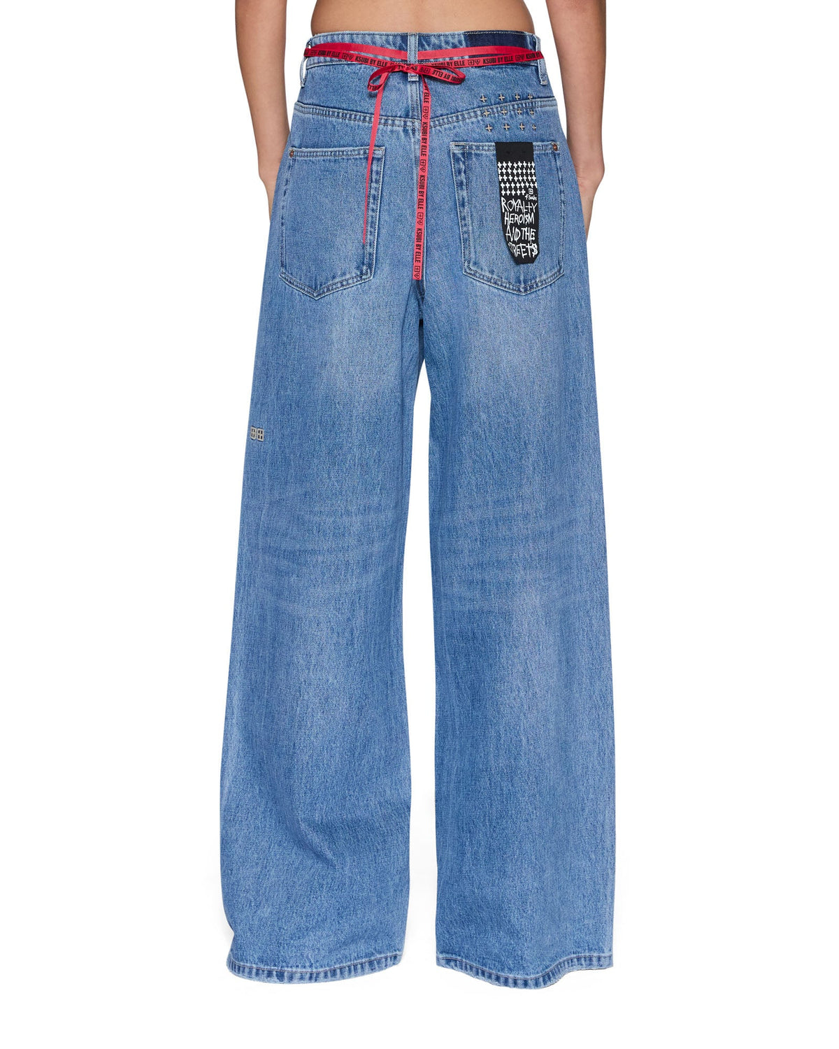 Womens Boyfriend Jean Frenchie Blue Baggy Denim Jeans - Denim