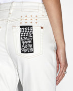 Womens Soho Sugar Rush Flare Denim Jeans - White